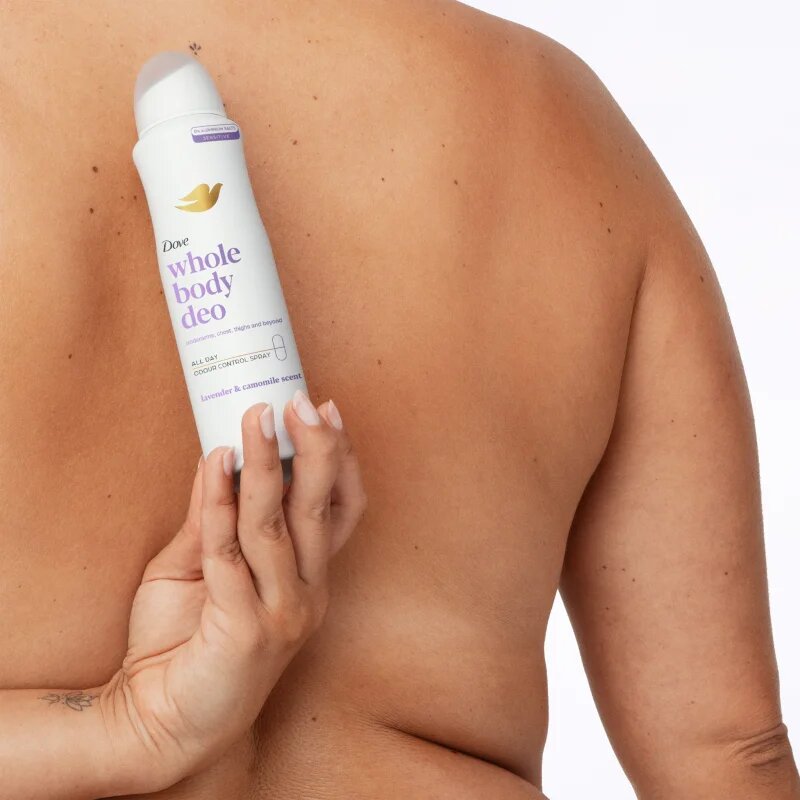 Dove Lavender & Chamomile spray dezodor testre 150 ml