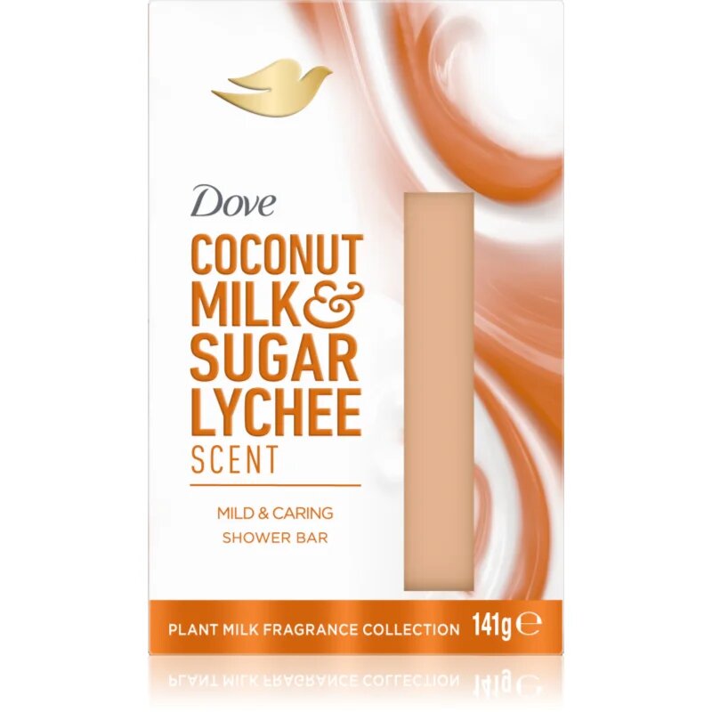 Dove Milk & Sugar Lychee tisztító kemény szappan 141 g
