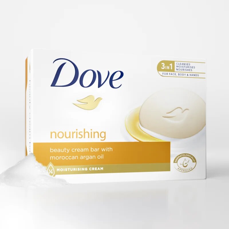 Dove Nourishing Argan krémes tisztító tabletta 90 g