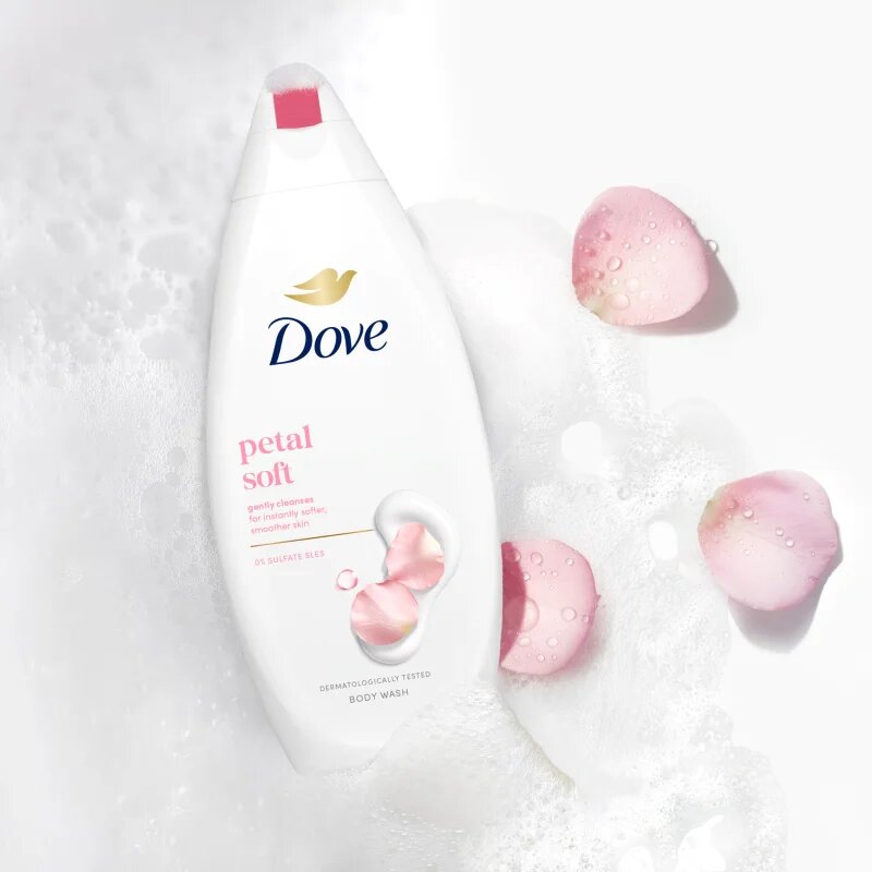 Dove Petal Soft tápláló tusoló gél 250 ml