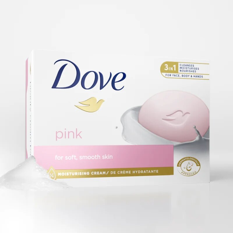 Dove Pink krémes tisztító tabletta 90 g
