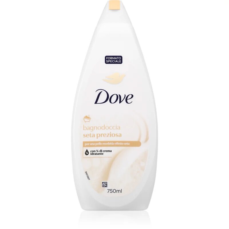 Dove Precious Silk Shower Gel tusfürdő gél a finom és sima bőrért 750 ml