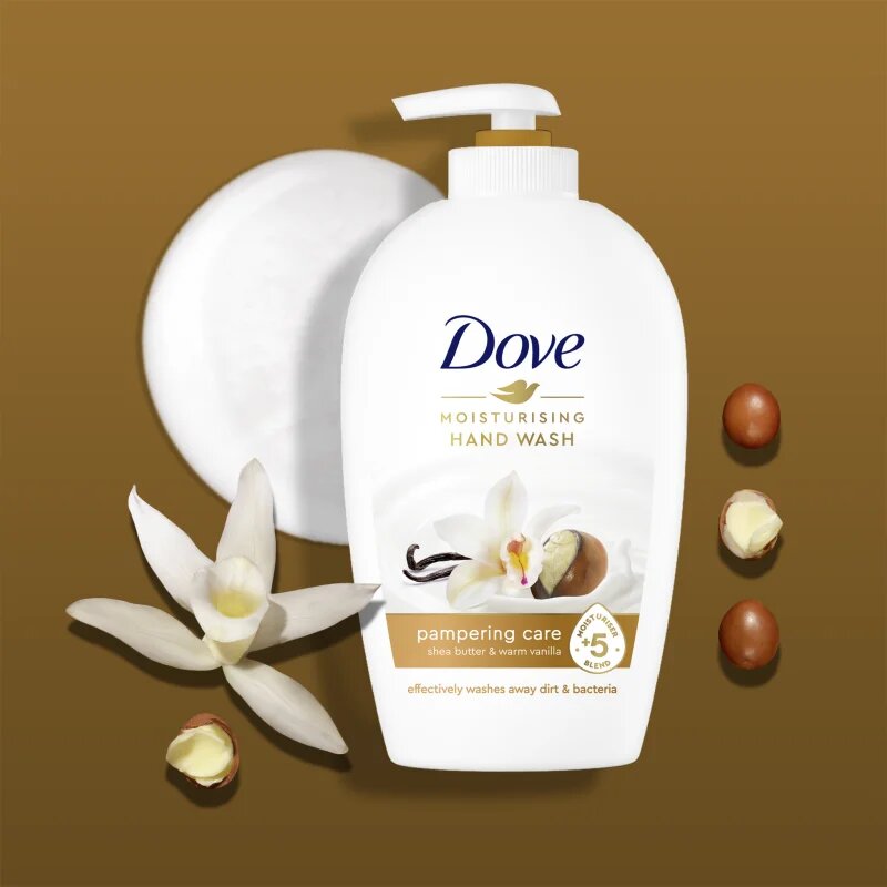 Dove Purely Pampering Shea Butter folyékony szappan pumpás sheavaj és vanília 250 ml