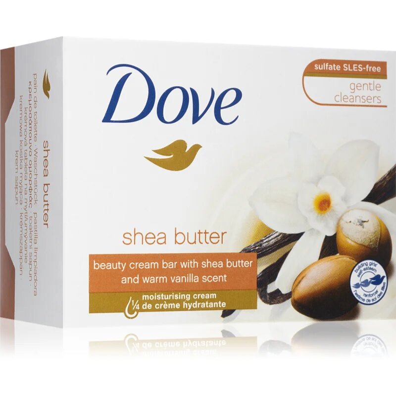 Dove Purely Pampering Shea Butter & Vanilla krémes tisztító tabletta 90 g