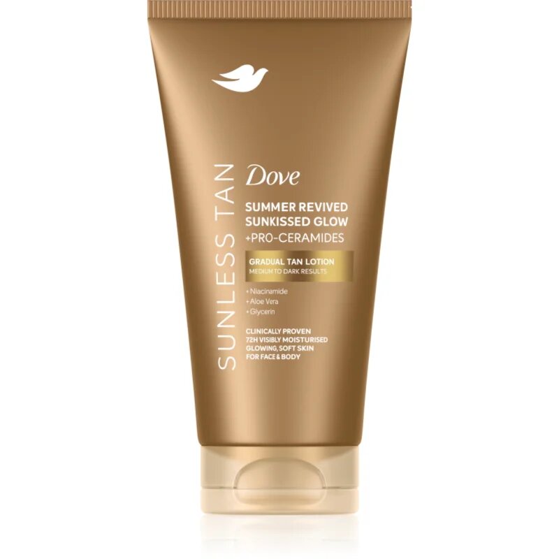 Dove Sunless Tan önbarnító tej árnyalat Dark 75 ml