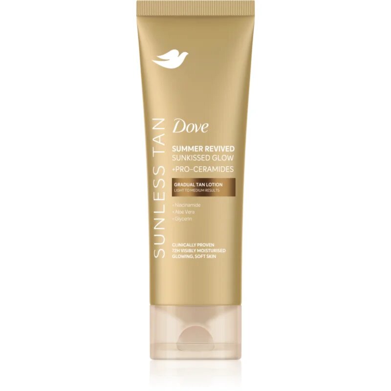 Dove Sunless Tan önbarnító tej árnyalat Fair 200 ml