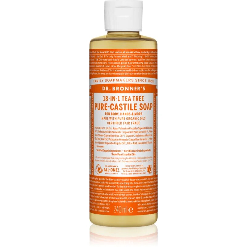 Dr. Bronner’s Tea Tree folyékony univerzális szappan 240 ml