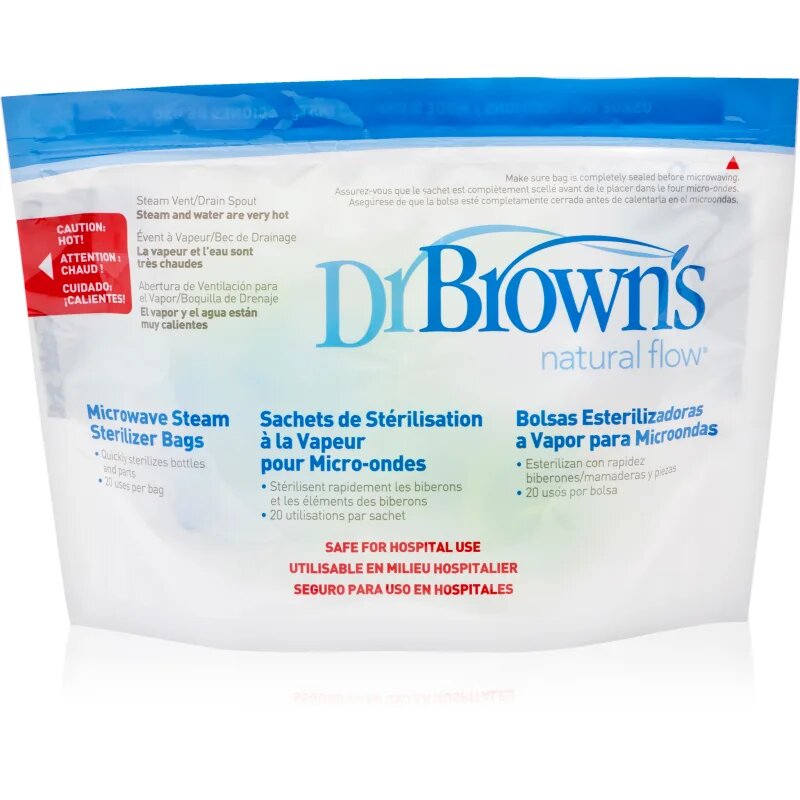 Dr. Brown's Microwave Steam Sterilizer Bags sterilizációs zacskók 5 db