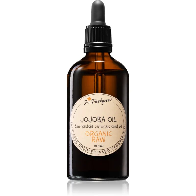 Dr. Feelgood BIO and RAW jojobaolaj minden bőrtípusra beleértve az érzékeny bőrt is 100 ml