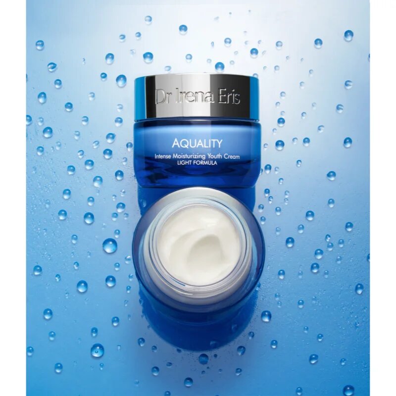 Dr Irena Eris Aquality Intense Moisturizing Youth Cream Light Formula intenzíven hidratáló krém fiatalító hatással 50 ml