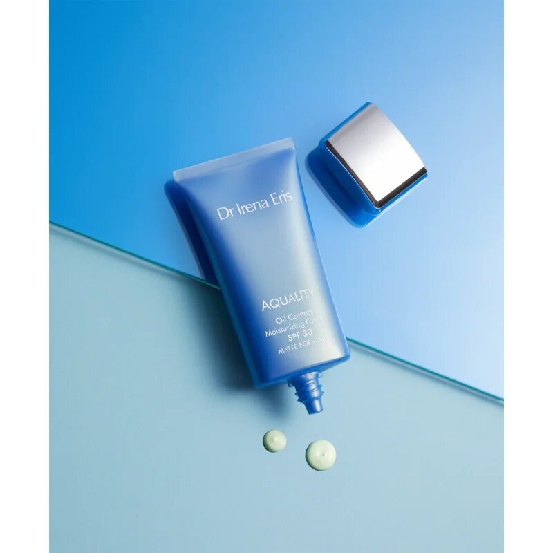 Dr Irena Eris Aquality Oil-Control Moisturizing Cream mélyen hidratáló krém a ráncok ellen SPF 30 50 ml