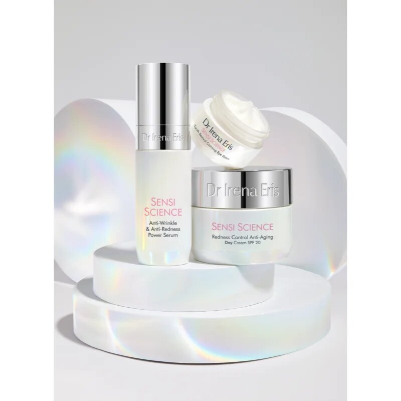 Dr Irena Eris Sensi Science Redness Control Anti-Aging Day Cream intenzív kisimító nappali krém a ráncok ellen SPF 20 50 ml