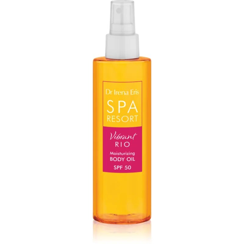 Dr Irena Eris SPA Resort Vibrant Rio ápoló- és napvédő olaj hidratáló hatással SPF 50 200 ml