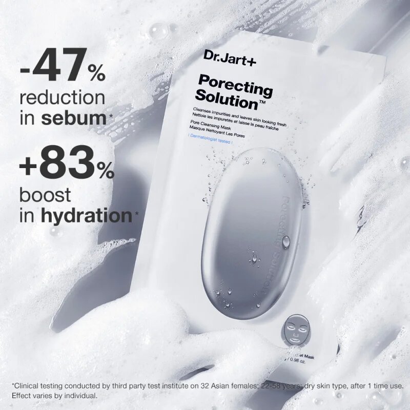 Dr. Jart+ Dermask™ Porecting Solution tisztító maszk aktív szénnel 28 g