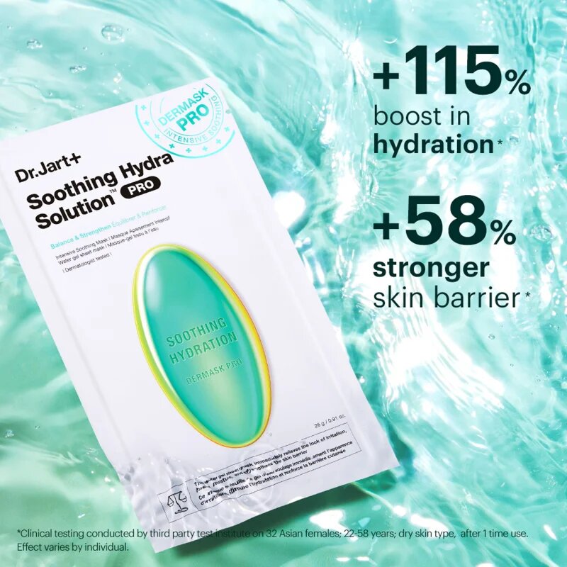 Dr. Jart+ Soothing Hydra Solution™ Intensive Soothing Mask regeneráló és hidratáló arcmaszk 26 g