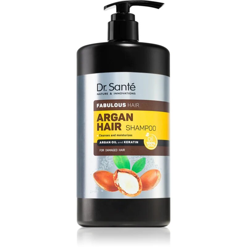 Dr. Santé Argan hidratáló sampon a károsult hajra 1000 ml