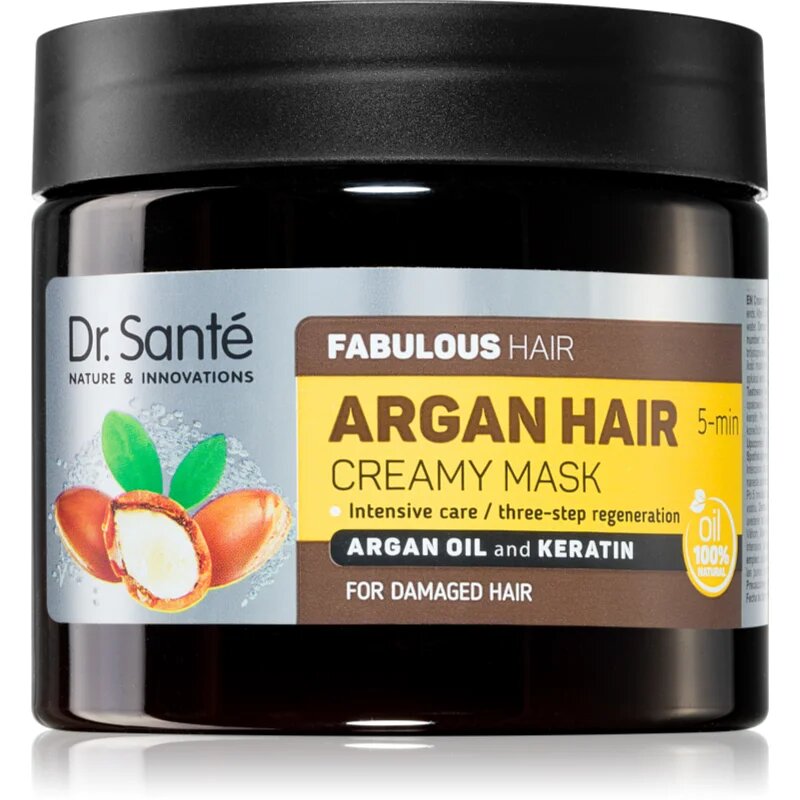 Dr. Santé Argan krémes maszk a károsult hajra 300 ml
