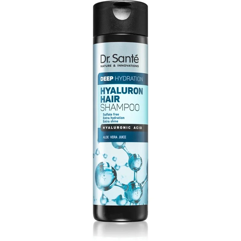 Dr. Santé Hyaluron sampon a száraz és matt hajra hidratálást és fényt biztosít 250 ml