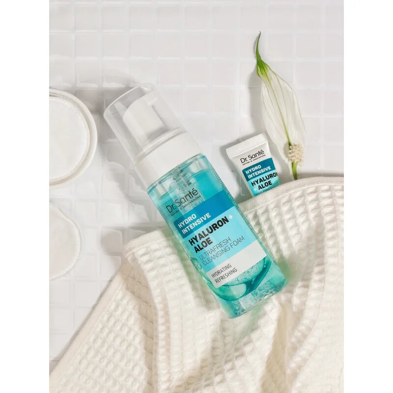 Dr. Santé Hydro Intensive Hyaluron + Aloe hidratáló tisztító hab minden bőrtípusra 150 ml