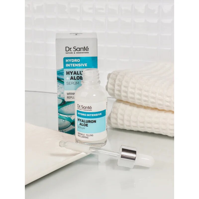 Dr. Santé Hydro Intensive Hyaluron + Aloe Intenzíven hidratáló szérum minden bőrtípusra 30 ml