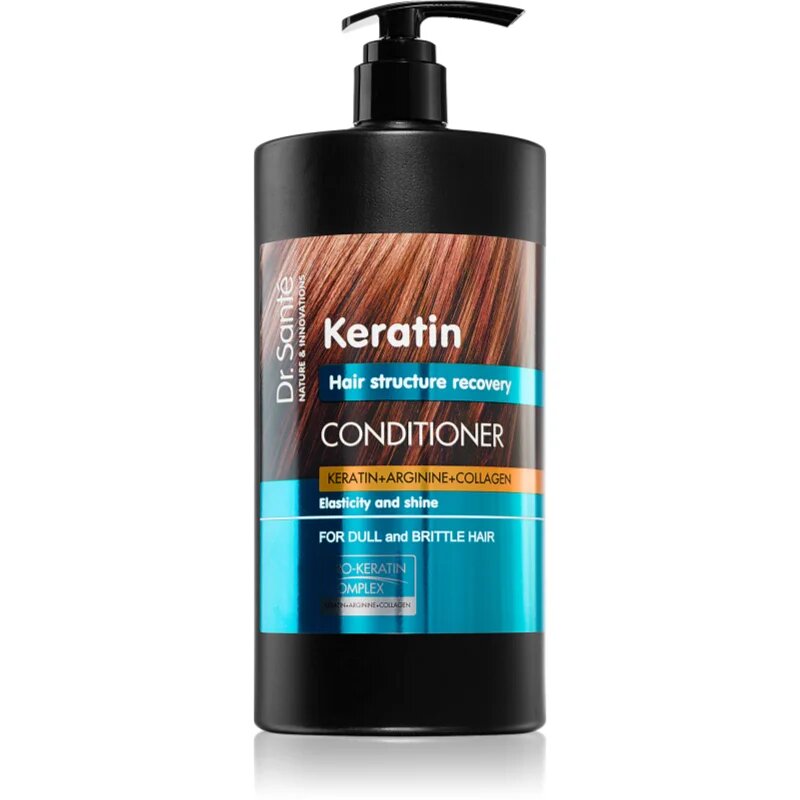 Dr. Santé Keratin regeneráló kondicionáló törékeny fénytelen hajra 1000 ml