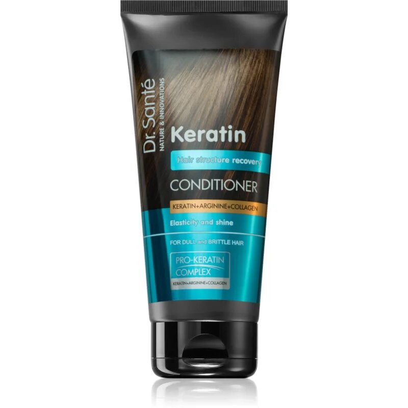 Dr. Santé Keratin regeneráló kondicionáló törékeny fénytelen hajra 200 ml