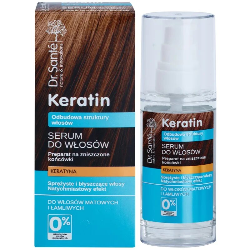 Dr. Santé Keratin regeneráló szérum a töredezett hajvégekre 50 ml