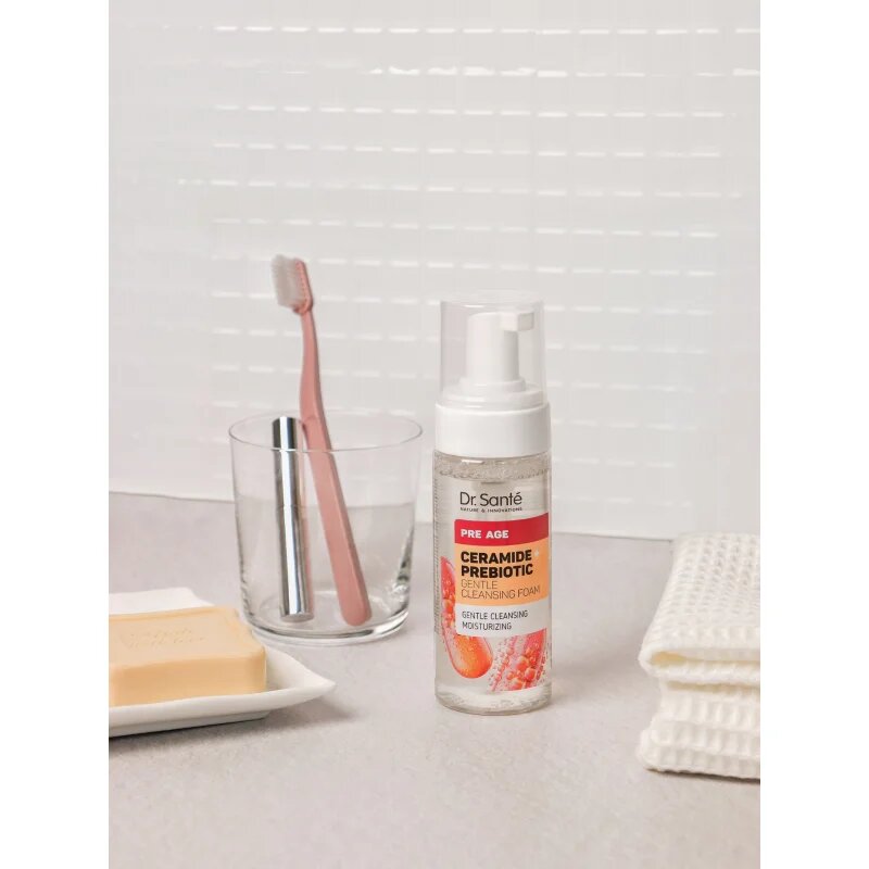 Dr. Santé Pre Age Ceramide + Prebiotic tisztító hab érett bőrre 150 ml