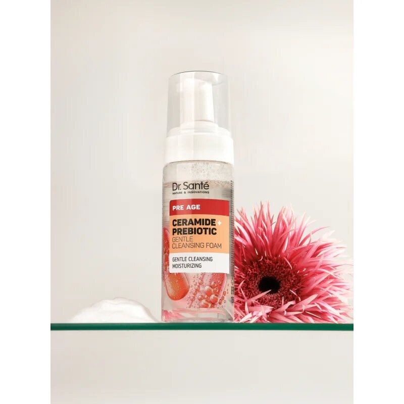 Dr. Santé Pre Age Ceramide + Prebiotic tisztító hab érett bőrre 150 ml