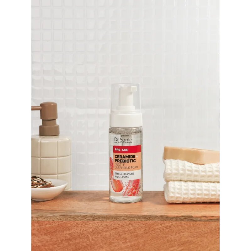 Dr. Santé Pre Age Ceramide + Prebiotic tisztító hab érett bőrre 150 ml