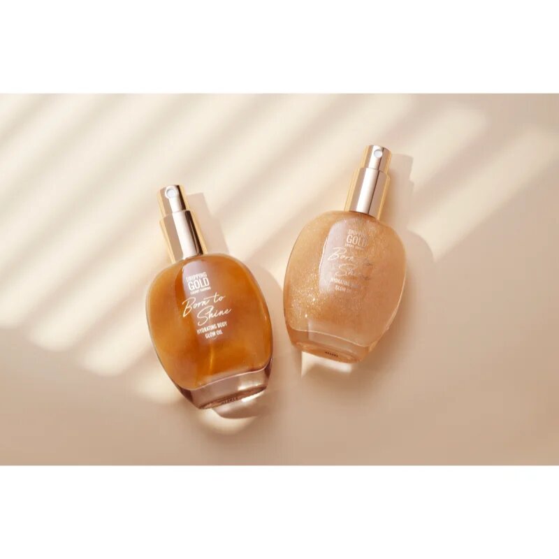 Dripping Gold Born To Shine csillogó olaj testre árnyalat Golden 55 ml