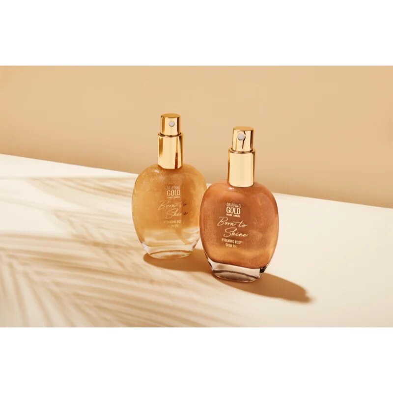 Dripping Gold Born To Shine csillogó olaj testre árnyalat Golden 55 ml