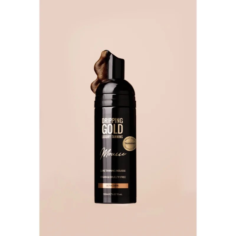 Dripping Gold Luxury Tanning Mousse önbarnító hab árnyalat Ultra Dark 150 ml