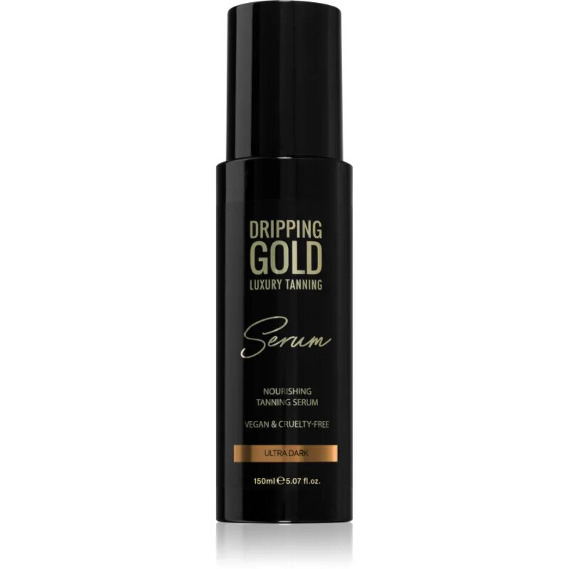 Dripping Gold Luxury Tanning Serum önbarnító készítmény testre és arcra árnyalat Ultra Dark 150 ml