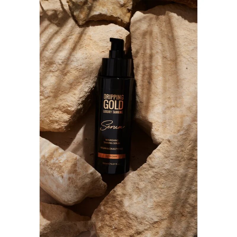Dripping Gold Luxury Tanning Serum önbarnító készítmény testre és arcra árnyalat Ultra Dark 150 ml