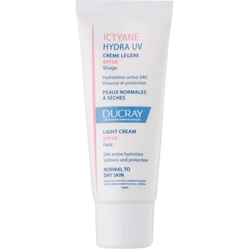 Ducray Ictyane könnyű krém normál és száraz bőrre SPF 30 40 ml