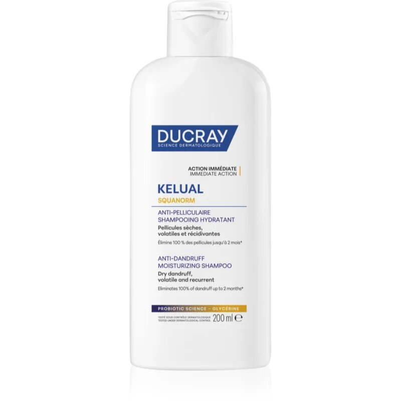 Ducray Kelual Squanorm Moisturizing Treatment Shampoo Dry Dandruff sampon száraz korpa ellen 200 ml