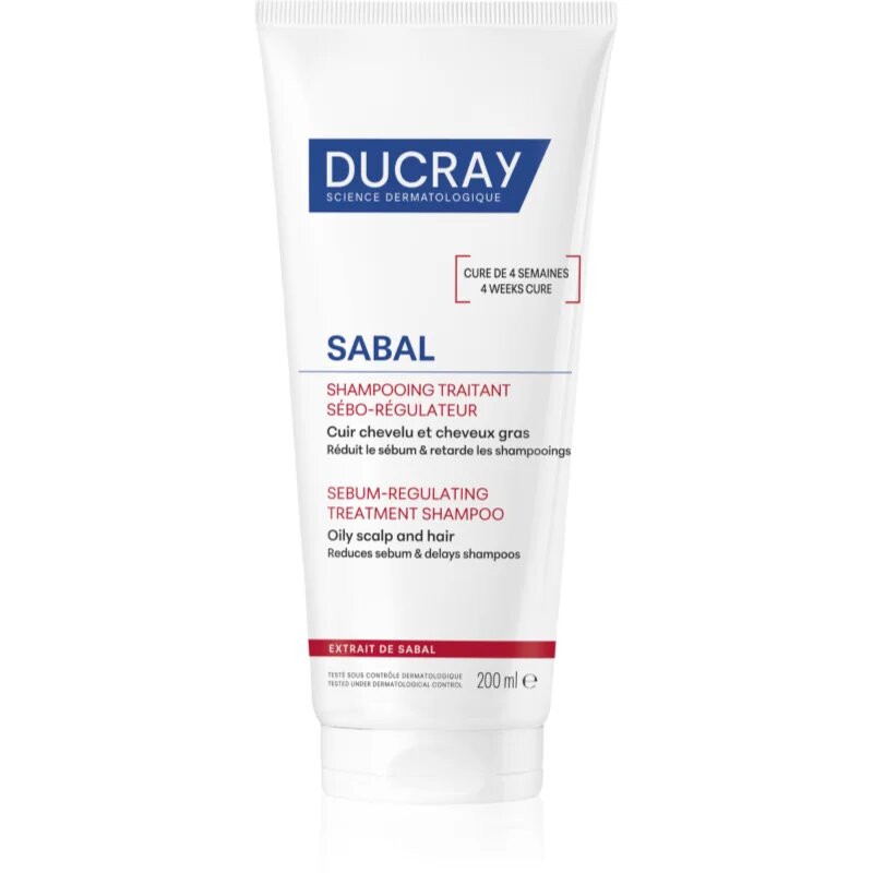 Ducray Sabal ápoló sampon a faggyútermelés szabályozására 200 ml
