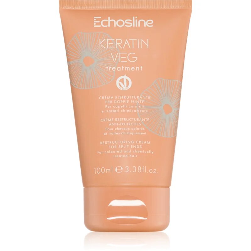 Echosline Keratin veg Treatment krém a töredezett hajvégekre 100 ml