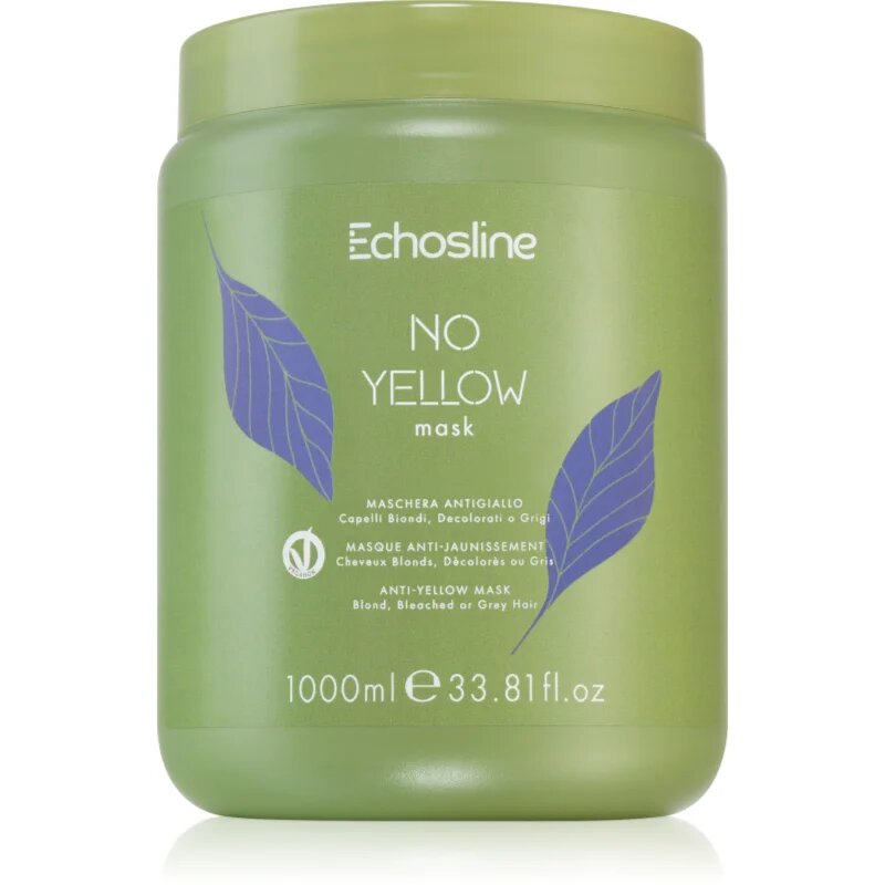 Echosline No Yellow Mask haj maszk semlegesíti a sárgás tónusokat 1000 ml