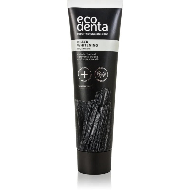 Ecodenta Expert Black Orange Whitening fekete fogfehérítő fogkrém fluoridmentes íz Orange 100 ml