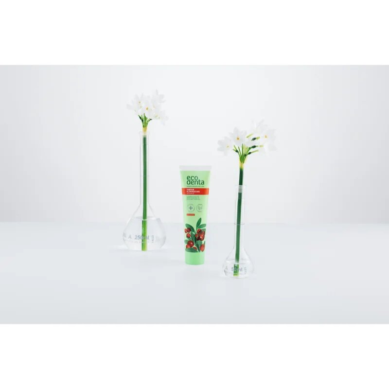 Ecodenta Green Tartar Eliminating felpezsdítő fogkrém fogkő ellen fluoriddal íz Cranberry 100 ml