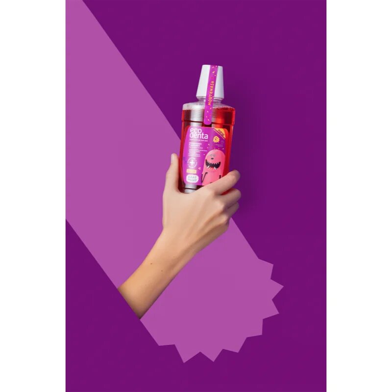 Ecodenta Super + Frissítő szájvíz gyermekeknek íz Strawberry 250 ml