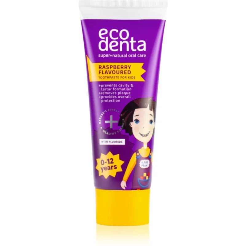 Ecodenta Super + természetes fogkrém gyermekeknek íz Raspberry 75 ml