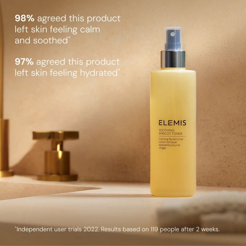 Elemis Advanced Skincare Soothing Apricot Toner nyugtató tonikum az érzékeny arcbőrre 200 ml