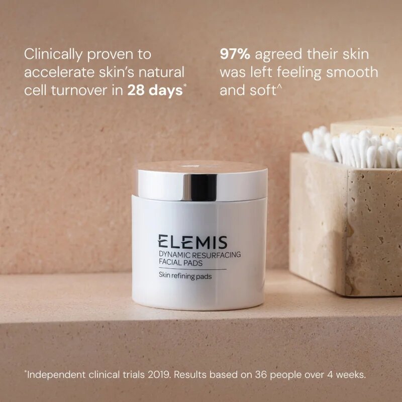 Elemis Dynamic Resurfacing Facial Pads arctisztító peeling párnácskát az élénk és kisimított arcbőrért 60 db