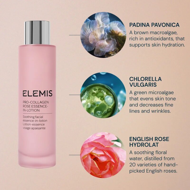 Elemis Pro-Collagen Rose Essence-In-Lotion arc esszencia az intenzív hidratálásért 100 ml