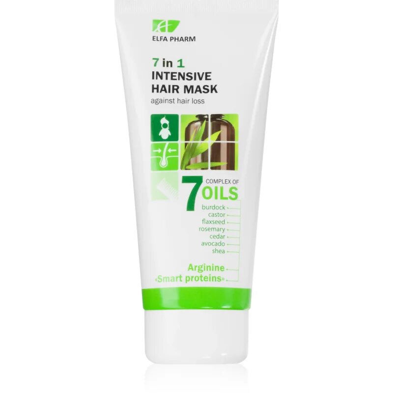 Elfa Pharm Intensive Cosmetic Complex Of 7 Oils 7in1 Intensive Hair Mask regeneráló maszk hajhullás ellen 200 ml