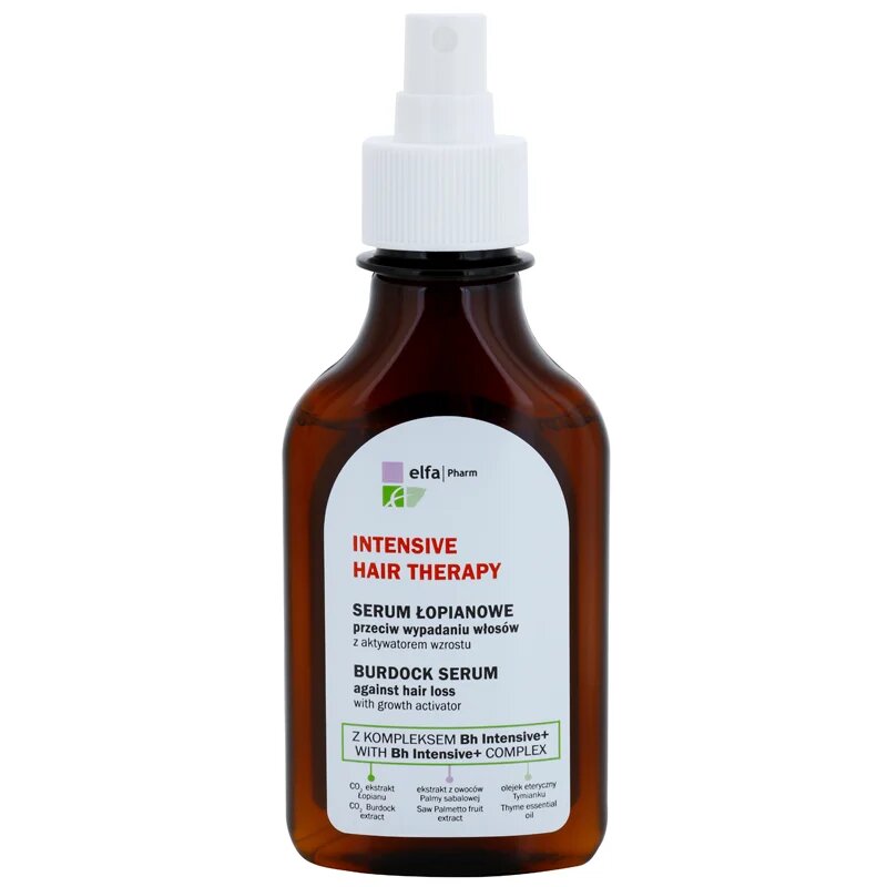 Elfa Pharm Intensive Cosmetic Intensive Hair Therapy Burdock Serum hajhullás elleni növekedés serkentő szérum 100 ml