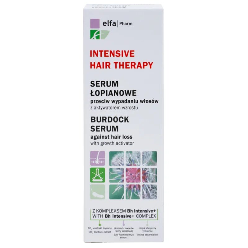 Elfa Pharm Intensive Cosmetic Intensive Hair Therapy Burdock Serum hajhullás elleni növekedés serkentő szérum 100 ml